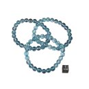 Aqua Aura beh. blau Armband Kugel ca. 0,8 / 19cm