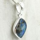 Boulder Opal Anhänger in 92,5er Silber gefasst