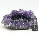 Amethyst aus Uruguay liegendes Stück roh