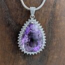 Amethyst Anhänger, fac. in 92,5er Silber