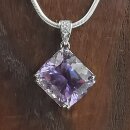 Amethyst Anhänger, fac. in 92,5er Silber