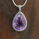 Amethyst Anhänger, fac. in 92,5er Silber