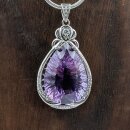 Amethyst Anhänger, fac. in 92,5er Silber