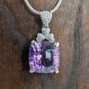 Amethyst Anhänger, fac. in 92,5er Silber