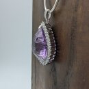 Amethyst Anhänger, fac. in 92,5er Silber